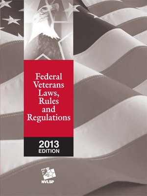 cover image of Federal Veterans Laws, Rules and Regulations